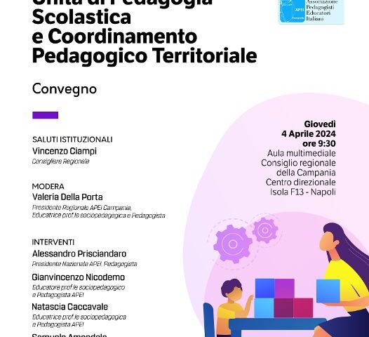 Giovedì in Consiglio regionale della Campania il convegno “Scuola: Unità di pedagogia scolastica e Coordinamento pedagogico territoriale”