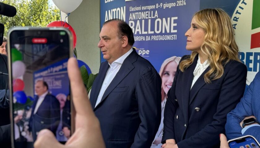 ANTONELLA BALLONE (FORZA ITALIA) CON LICIA RONZULLI E FULVIO MARTUSCIELLO PER IL PRIMO COMITATO ELETTORALE