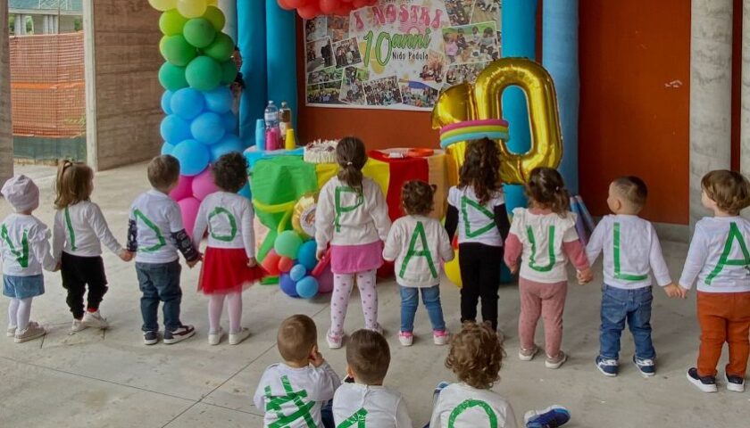 Padula, l’asilo nido compie dieci anni e si conferma un’eccellenza territoriale nel settore dei servizi educativi