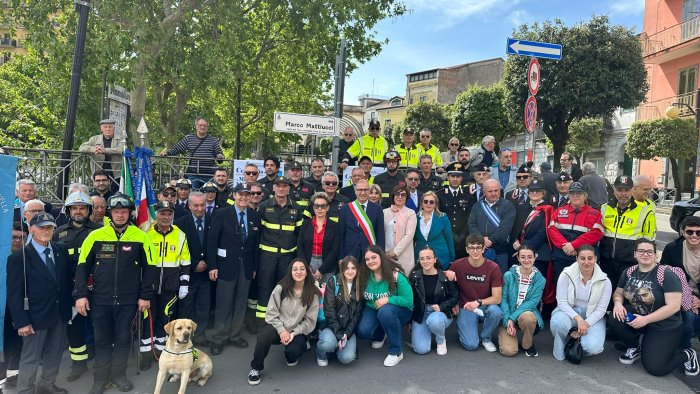 Montecorvino Rovella: intitolata strada al vigile del fuoco Marco Mattiucci