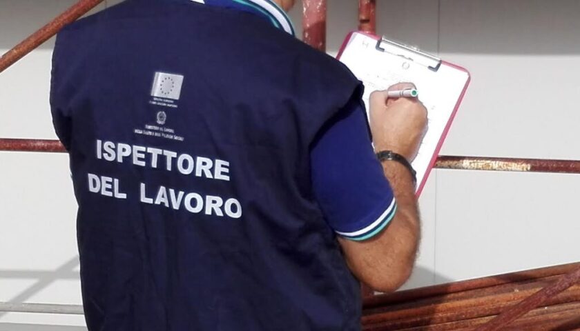 Cantieri degli irregolari: maglia nera a Salerno e in Campania