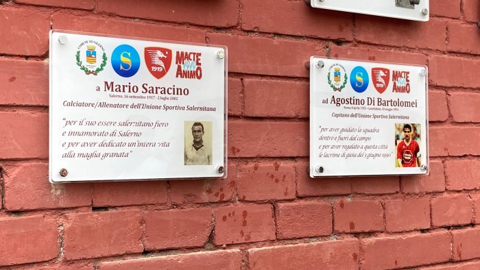 Salernitana, due targhe al Vestuti per Di Bartolomei e Mario Saracino