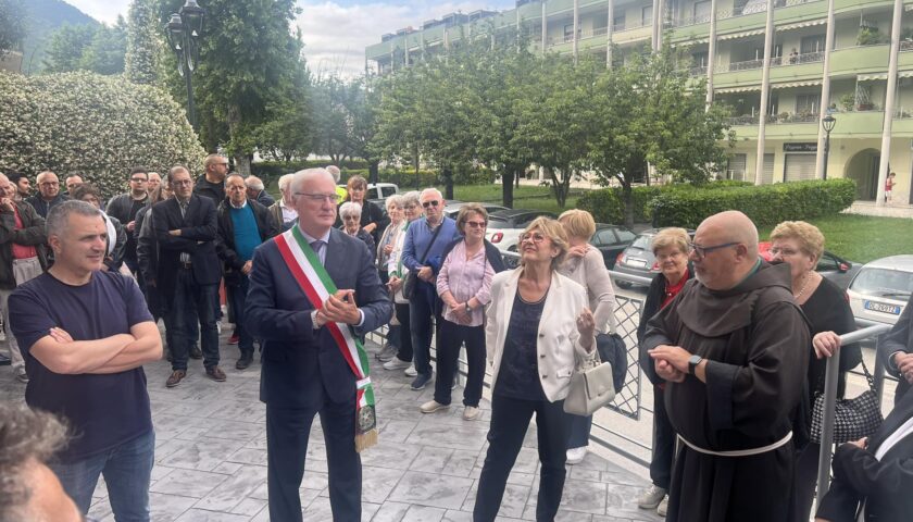 A Baronissi inaugurata la ex casa Cantoniera: porterà il nome di David Sassoli