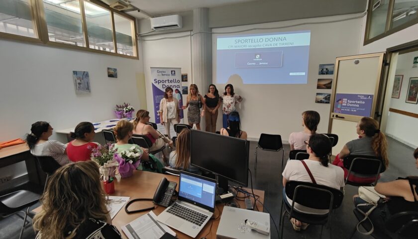 Cava de’Tirreni, inaugurato Sportello donna Centro per l’impiego
