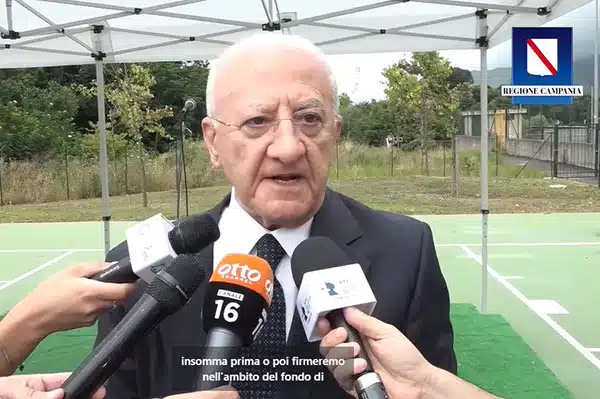 Salerno, De Luca: siamo pronti per il Volpe e l”Arechi