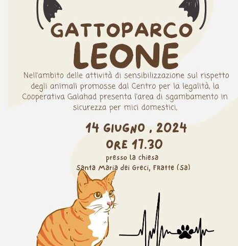 Il Centro per la Legalità presenta attività per il rispetto degli animali e inaugura prima area di sgambamento per mici domestici a Salerno città