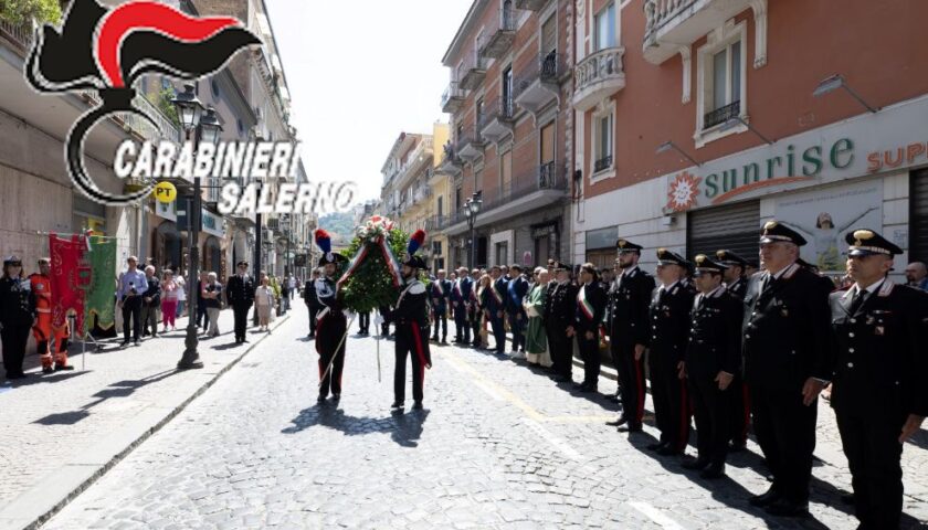 A PAGANI CERIMONIA IN RICORDO DEL TENENTE DEI CARABINIERI  MEDAGLIA D’ORO AL VALOR MILITARE “ALLA MEMORIA” MARCO PITTONI.