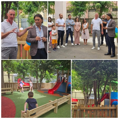Pagani. Inaugurata l’Area Giochi Felicetta Confessore all’asilo nido di via Pittoni, realizzata da Agro Solidale