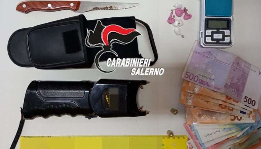 Droga e pistola taser, arrestato a Pellezzano Aniello Pucci
