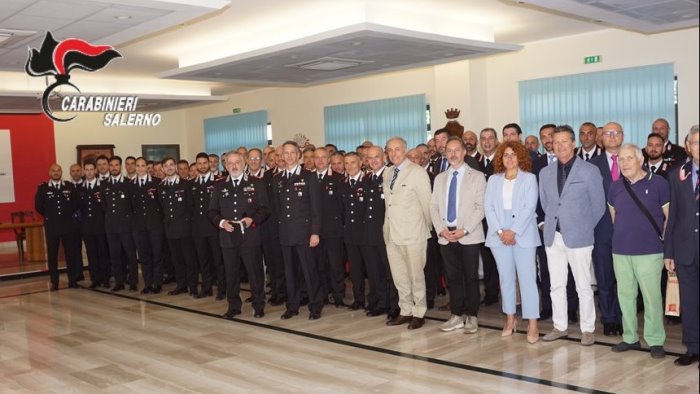 Il comandante della legione carabinieri Campania in visita a Salerno