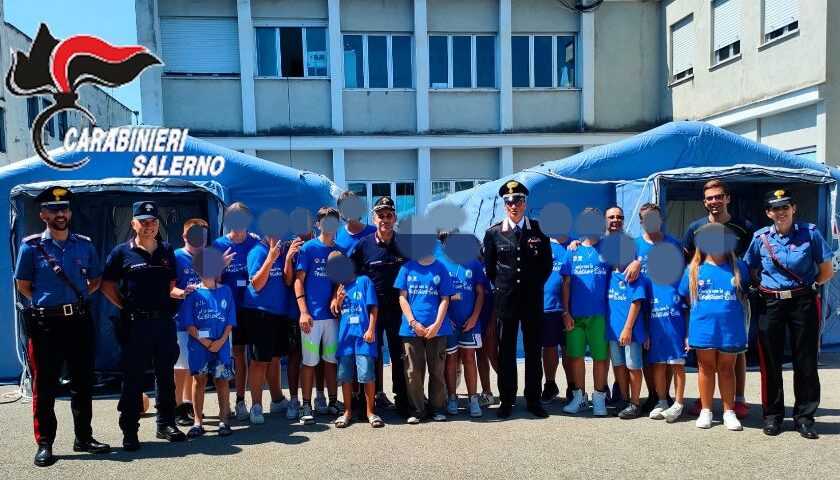SALERNO, I CARABINIERI INCONTRANO I GIOVANI PARTECIPANTI AL CAMPO SCUOLA “ANCH’IO SONO LA PROTEZIONE CIVILE”