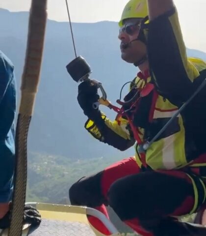 Tramonti, giovane precipita mentre percorreva io sentiero Cai: salvato
