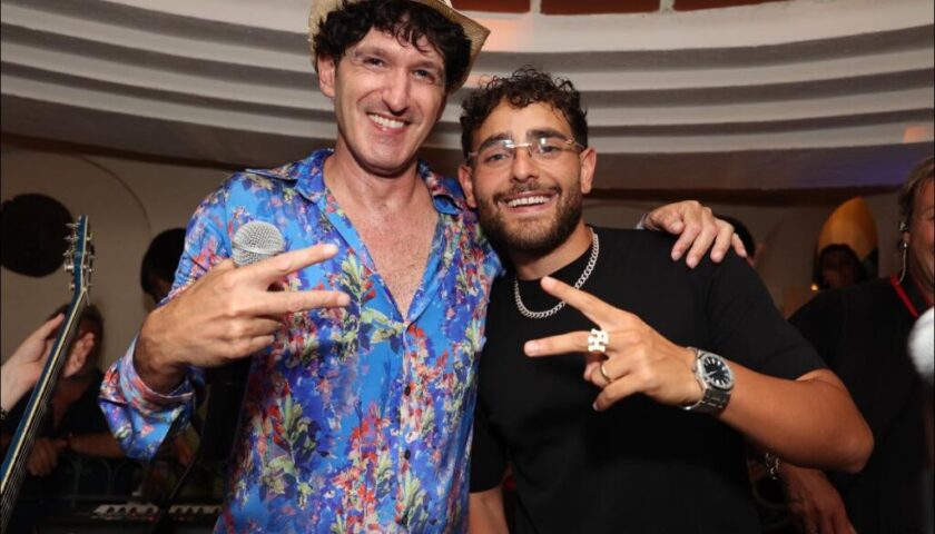 Anche Rocco Hunt con Salvini alla parata dei vip all’Anema e core di Capri