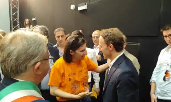 La segretaria del Pd Elly Schlein al Giffoni Valle Piana