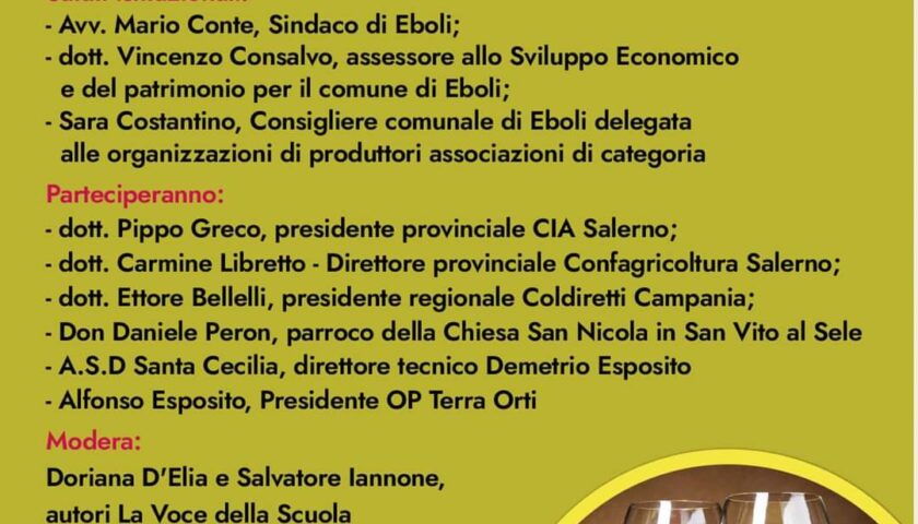 Eboli, festa del fagiolo locale e del vino cilentano a Santa Cecilia