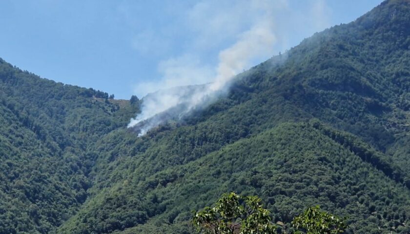 Incendio tra Tramonti e Ravello