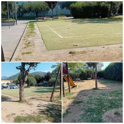 Mercato San Severino. Degrado e abbandono del campetto di calcetto di Piazza del Galdo, denuncia di Giovanni Romano