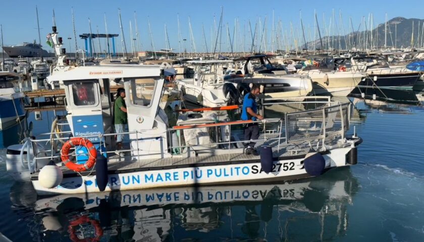 CONCLUSE ATTIVITÀ SPAZZAMARE DI SALERNO PULITA, BENNET: “ POSITIVO IL BILANCIO FINALE”