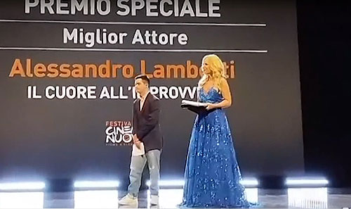 Il salernitano Alessandro Lamberti miglior attore al Festival Cinema Nuovo