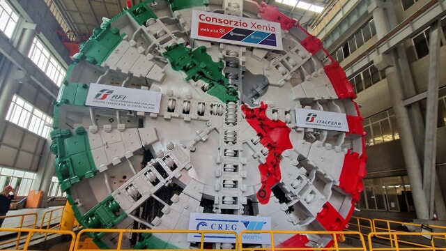 Alta Velocità Salerno-Reggio Calabria: arrivata la più grande Tbm di Webuild in Europa