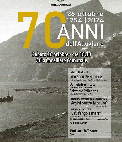Vietri sul Mare ricorda la tragica alluvione del 1954