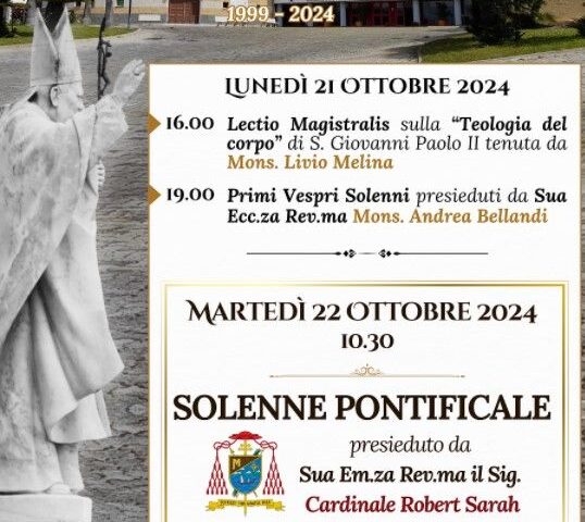 Salerno, XXV Anniversario  del Seminario Metropolitano  Giovanni Paolo II