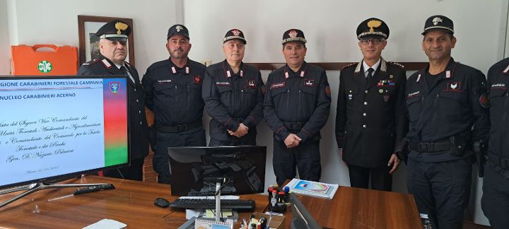 Carabinieri, visita del generale Nazario Palmieri nei Picentini