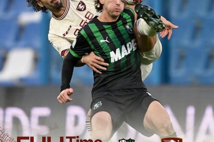 La Salernitana dura un’ora, poi il Sassuolo la travolge