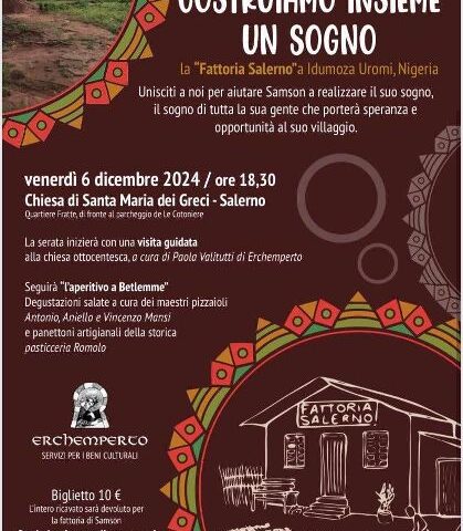 Salerno, “Aperitivo a Betlemme” e “Il presepe vivente” Le iniziative natalizie 2024