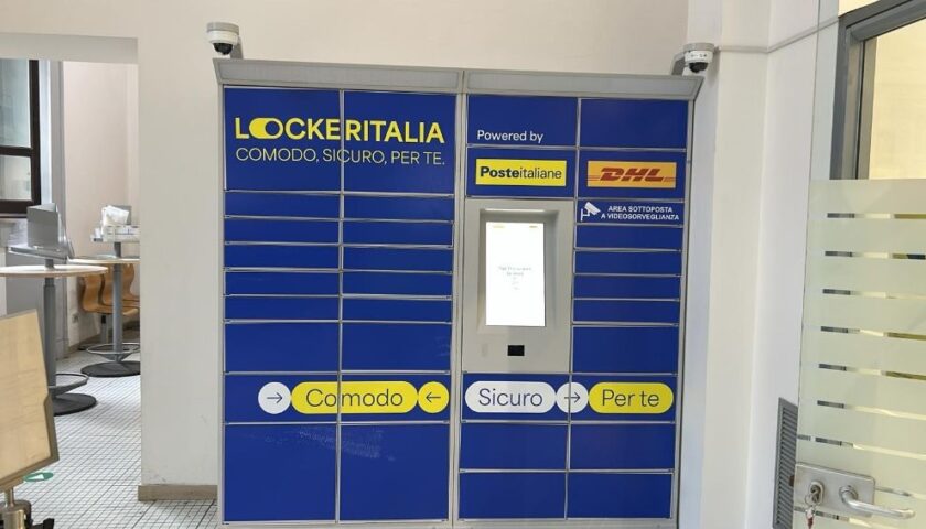 POSTE ITALIANE: ATTIVATO A SALERNO UN NUOVO LOCKER PER LA CONSEGNA E IL RITIRO DEI PACCHI 24 ORE SU 24
