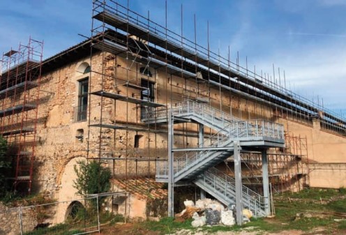 Certosa di Padula, “La scala verrà smontata e rimontata quando serve”
