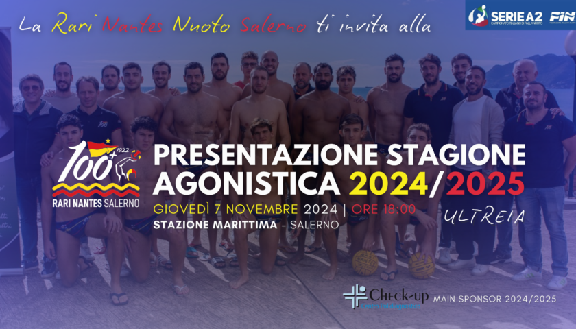 La Check-up Rari Nantes Salerno presenta la stagione sportiva 2024/2025