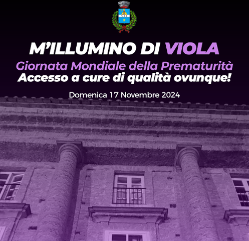 M’ILLUMINO DI VIOLA: MERCATO S.SEVERINO SI UNISCE ALLA CAMPAGNA PER LA GIORNATA DEI NATI PREMATURI