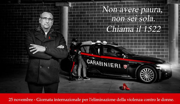 Giornata antiviolenza sulle donne, campagna di responsabilizzazione dei carabinieri