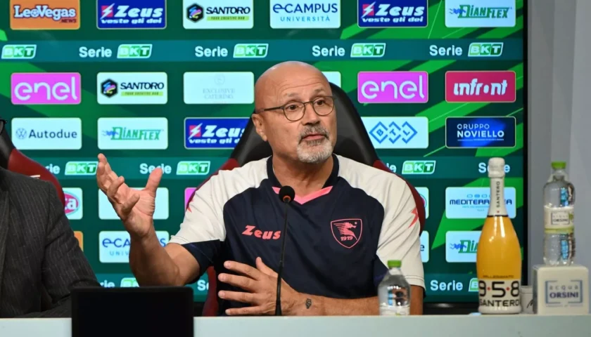Salernitana, Colantuono: “La prima cosa da fare è cambiare la classifica”