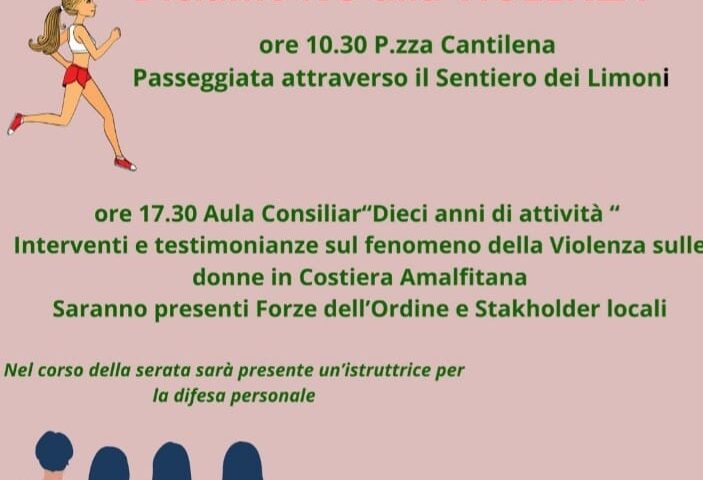 Piano di Zona S2: il Cif di Minori celebra i 10 anni di attività del Cav e la Giornata Internazionale contro la Violenza sulle Donne