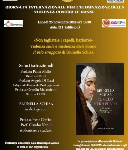 Brunella Schisa e il racconto della forza delle donne: il velo strappato protagonista dell’evento all’Università di Salerno