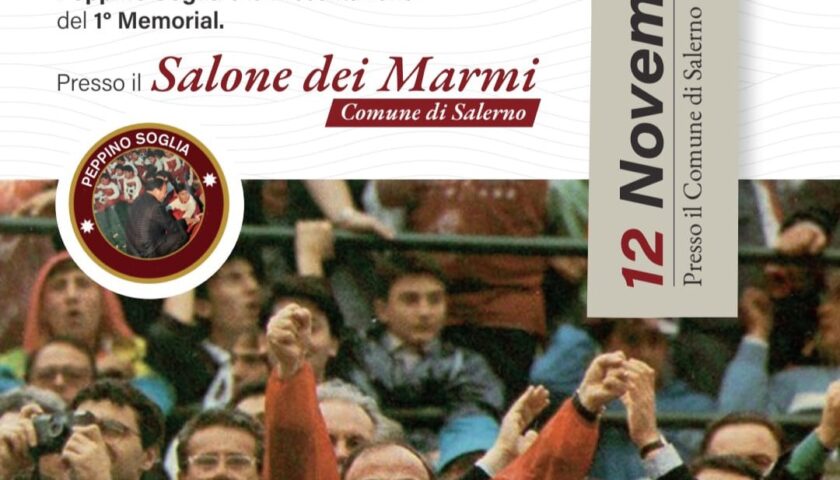 Salerno, Memorial per ricordare Giuseppe Soglia a dieci anni dalla scomparsa