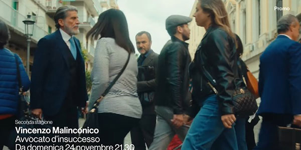Dal 24 novembre l’avvocato Malinconico torna su Rai Uno con scene girate a Salerno