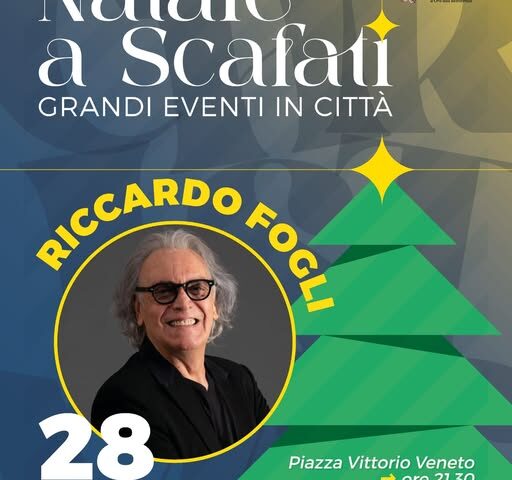 MALTEMPO A SCAFATI, RINVIATO AL 28 DICEMBRE IL CONCERTO DI RICCARDO FOGLI