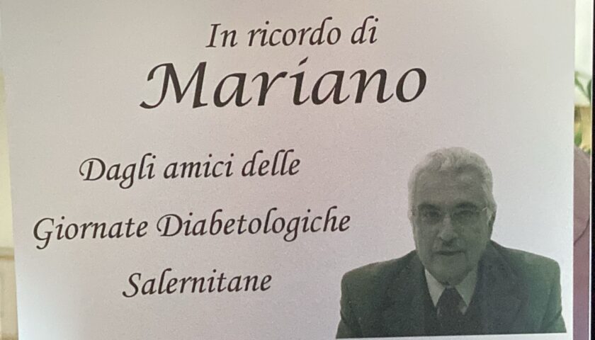DUE GIORNATE DIABETOLOGICHE SALERNITANE IN RICORDO DI MARIANO AGRUSTA