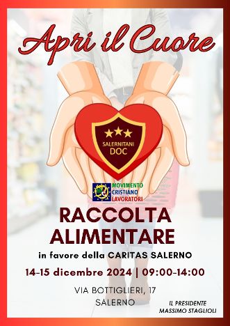 Dicembre di sensibilizzazione e beneficenza dei salernitani doc