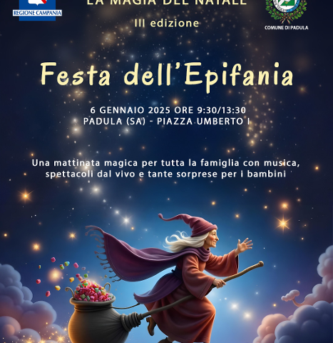Festa dell’Epifania 2025: magia e divertimento a Padula