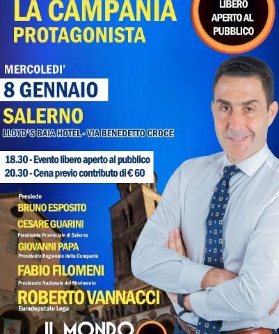 Salerno, mercoledì arriva il generale Roberto Vannacci