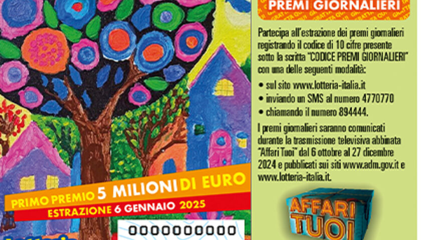 Lotteria Italia 2024, Campania: staccati oltre 880mila biglietti (+36,4%), a Salerno il maggior incremento (+41,3%)
