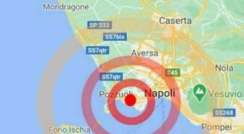 Terremoto ai campi Flegrei di magnitudo 3