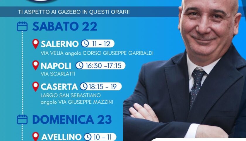 Campagna tesseramento Noi Moderati, nel week end appuntamento in piazza