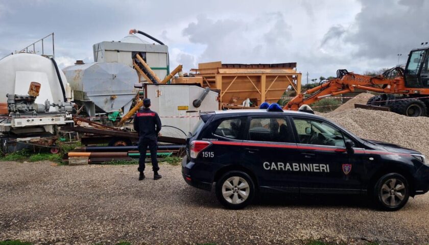 Sessa Cilento, sequestrato un impianto di calcestruzzo