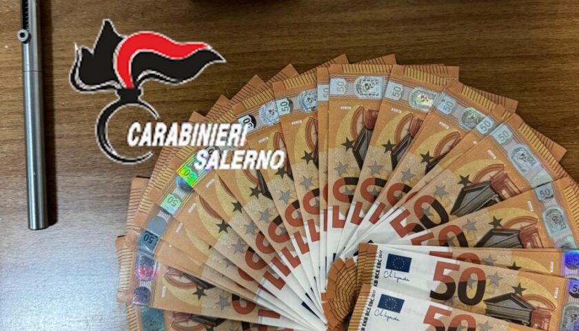 Scafati, i Carabinieri scoprono una penna-pistola e banconote false