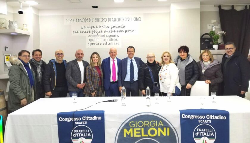 CONGRESSO CITTADINO FDI SCAFATI, SANTOCCHIO  RIELETTO COORDINATORE